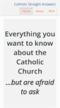 Mobile Screenshot of catholicstraightanswers.com