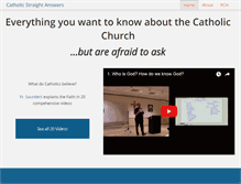 Tablet Screenshot of catholicstraightanswers.com